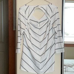 WHBM cut out back blouse